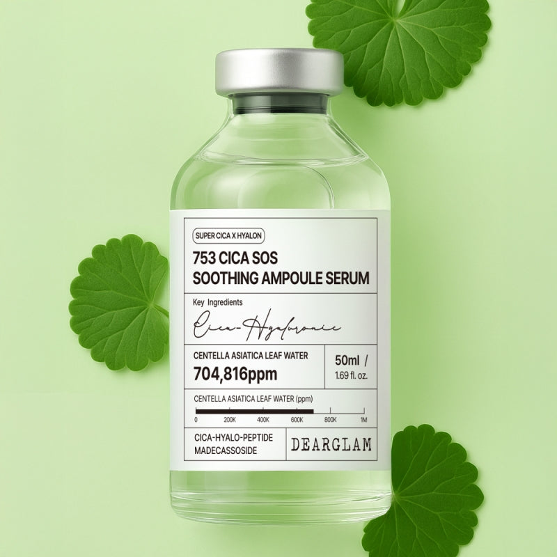 753 Cica Sos Soothing Ampoule Serum - DEARGLAM